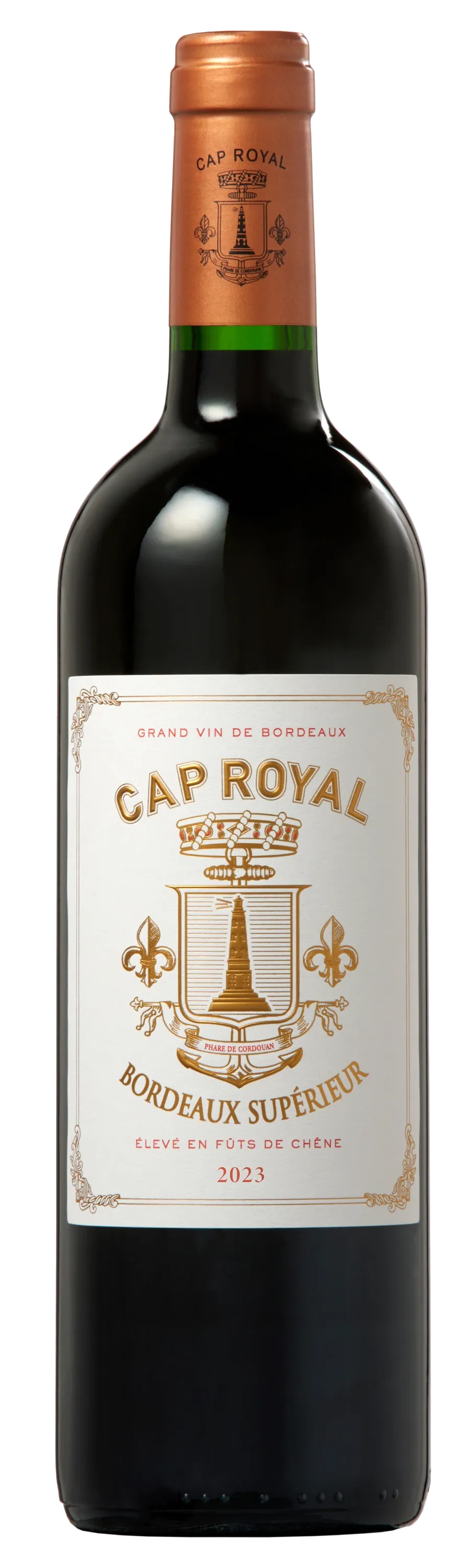 Bouteille de Cap Royal Bordeaux Supérieur 2023