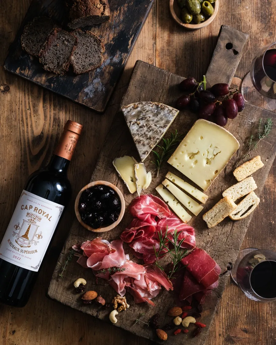 Charcuterie and mature cheeses